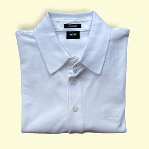 HUGO BOSS Regular Fit Pima Cotton Long sleeve Polo NEW